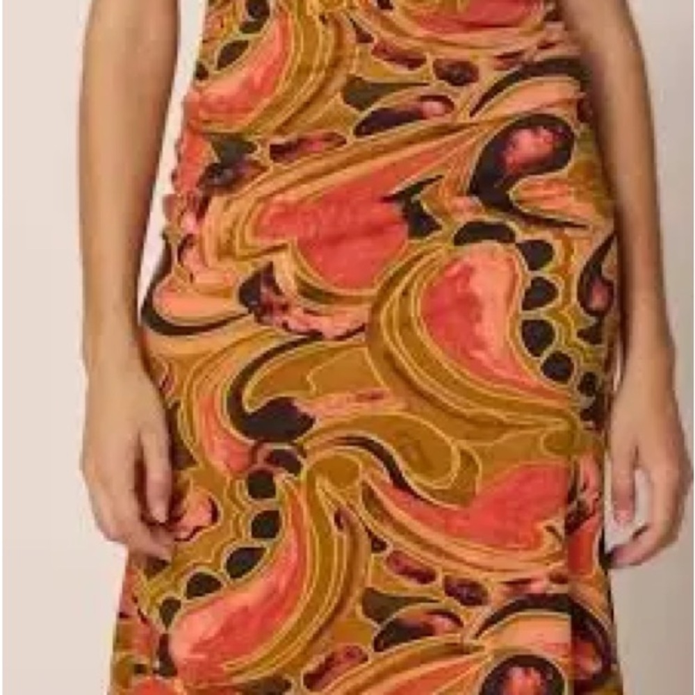 Cleobella DONNA Ankle Dress Osario print Multicolor Swirl Maxi Dress - Picture 5 of 7